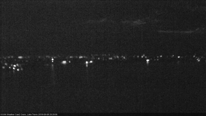 Lake Travis webcam, September 8, 2018 7:30 PM CT