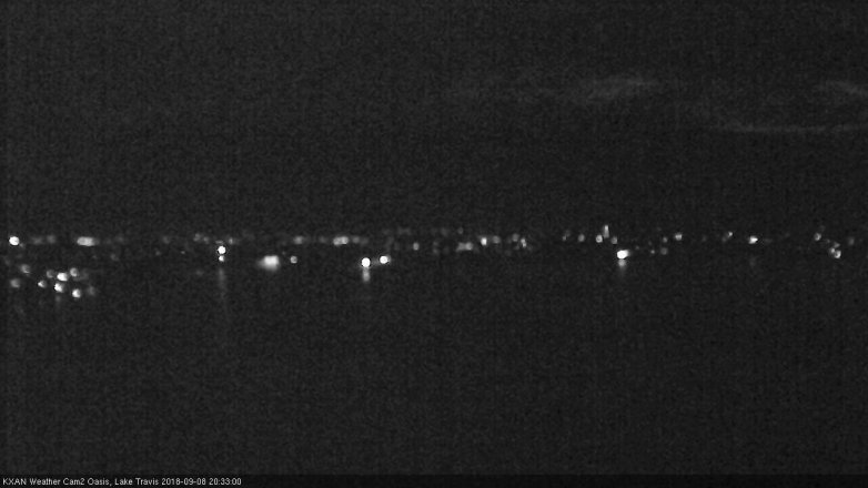 Lake Travis webcam, September 8, 2018 7:35 PM CT