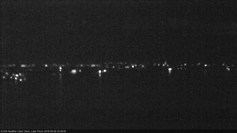Lake Travis webcam, September 8, 2018 7:40 PM CT