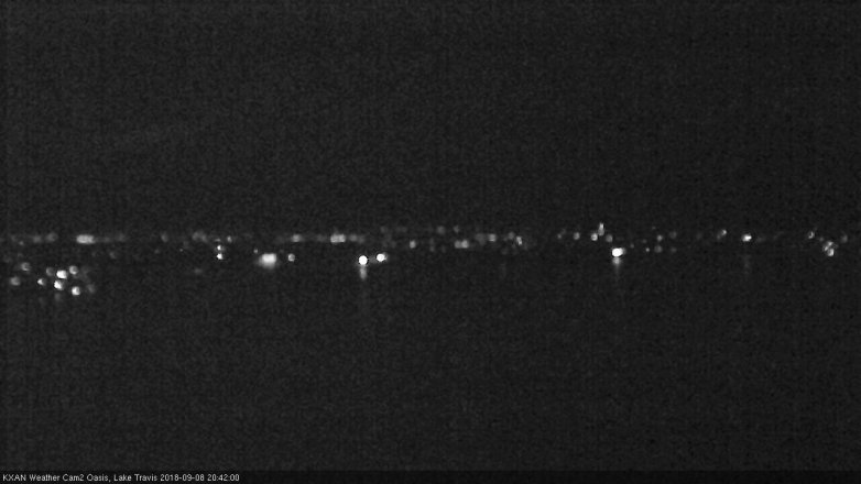 Lake Travis webcam, September 8, 2018 7:45 PM CT