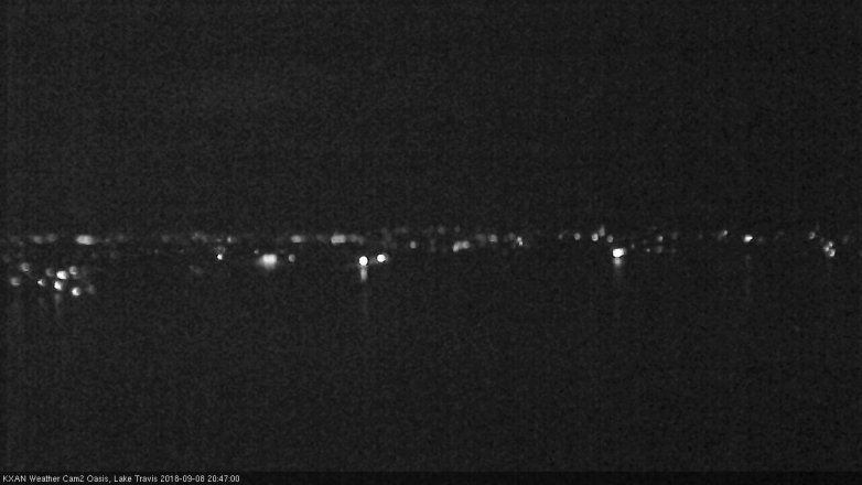 Lake Travis webcam, September 8, 2018 7:50 PM CT