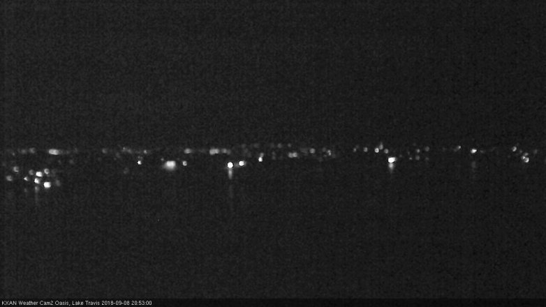 Lake Travis webcam, September 8, 2018 7:55 PM CT
