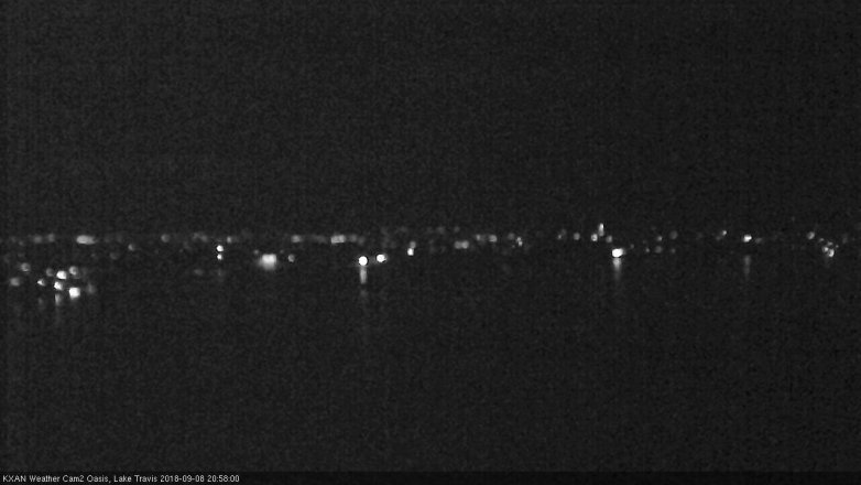 Lake Travis webcam, September 8, 2018 8:00 PM CT
