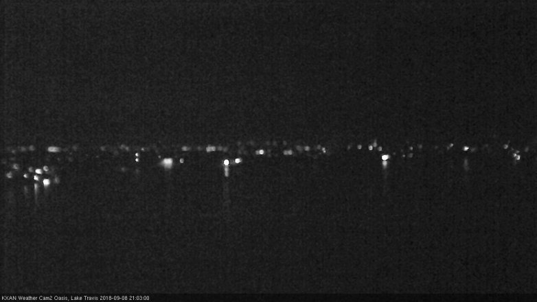 Lake Travis webcam, September 8, 2018 8:05 PM CT
