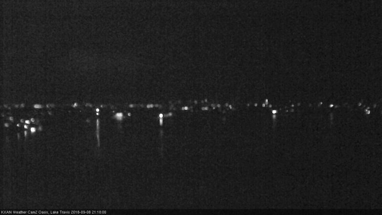 Lake Travis webcam, September 8, 2018 8:20 PM CT