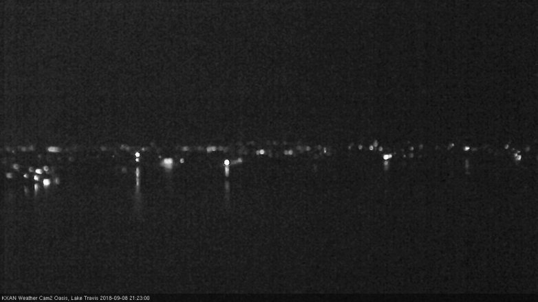 Lake Travis webcam, September 8, 2018 8:25 PM CT