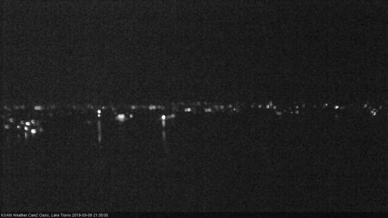 Lake Travis webcam, September 8, 2018 8:40 PM CT