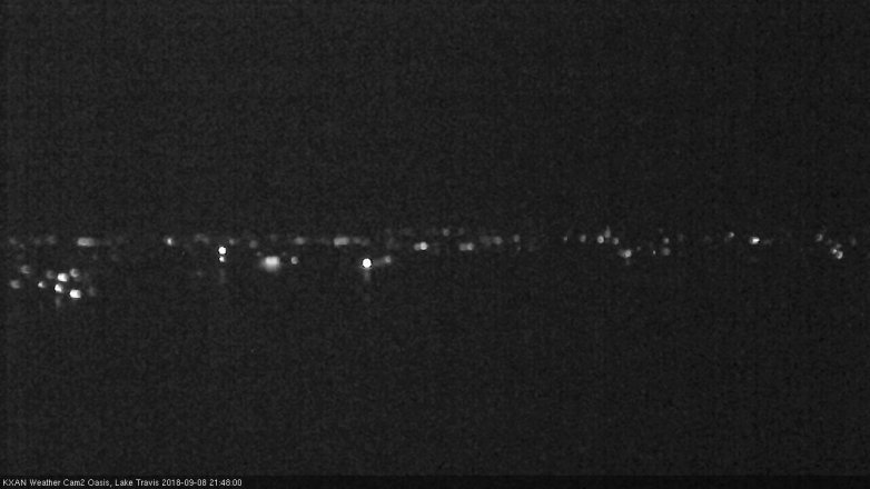 Lake Travis webcam, September 8, 2018 8:50 PM CT