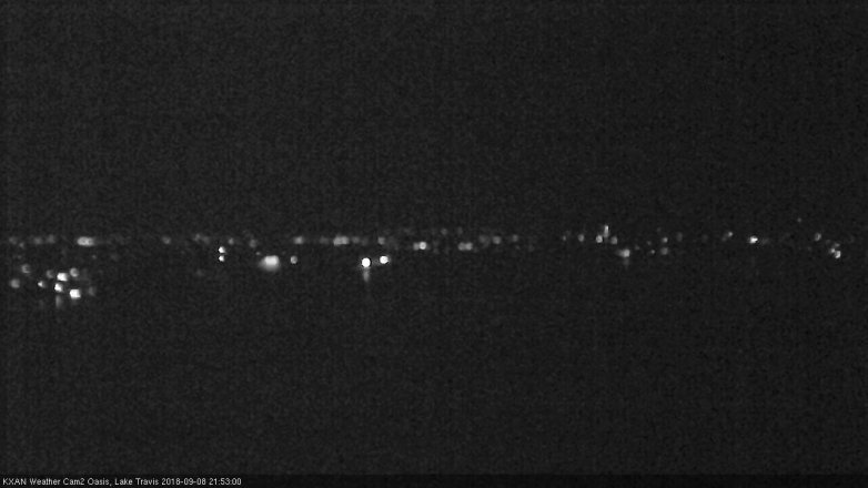 Lake Travis webcam, September 8, 2018 8:55 PM CT