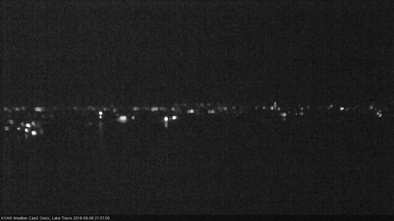 Lake Travis webcam, September 8, 2018 9:00 PM CT