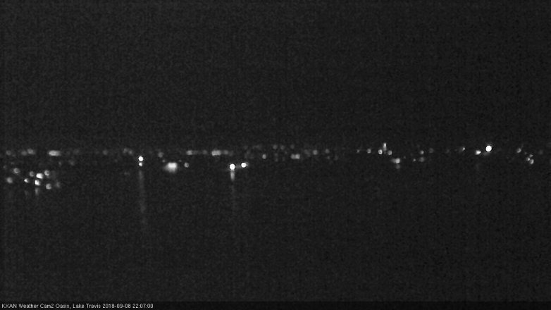 Lake Travis webcam, September 8, 2018 9:10 PM CT