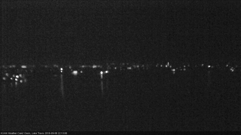 Lake Travis webcam, September 8, 2018 9:15 PM CT