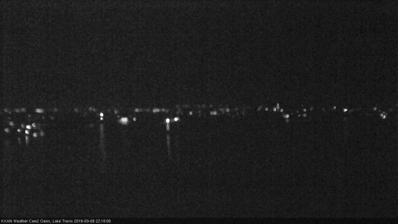 Lake Travis webcam, September 8, 2018 9:20 PM CT