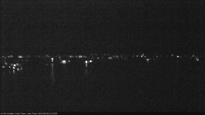 Lake Travis webcam, September 8, 2018 9:25 PM CT