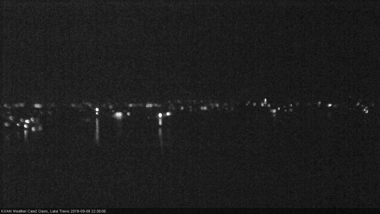 Lake Travis webcam, September 8, 2018 9:40 PM CT