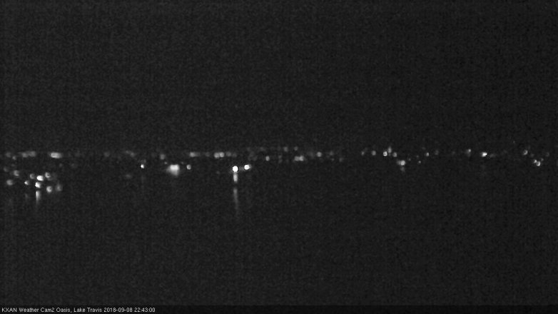 Lake Travis webcam, September 8, 2018 9:45 PM CT