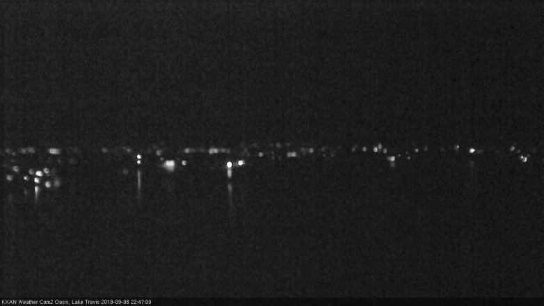 Lake Travis webcam, September 8, 2018 9:50 PM CT