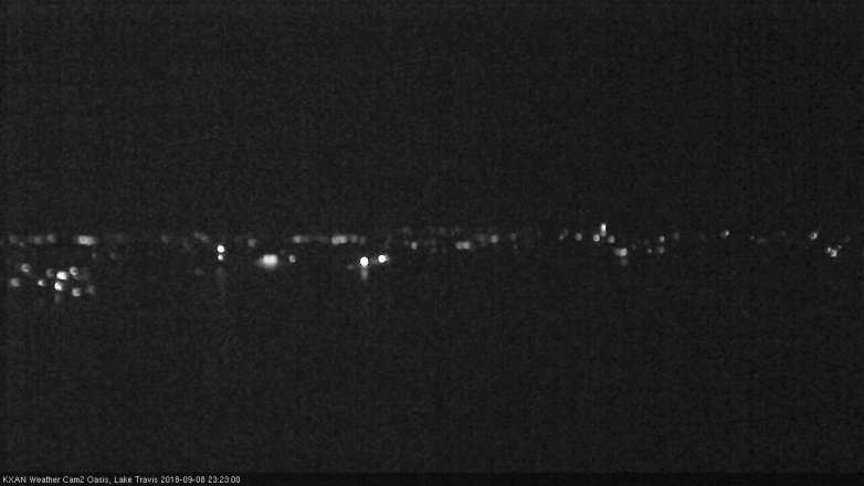 Lake Travis webcam, September 8, 2018 10:25 PM CT