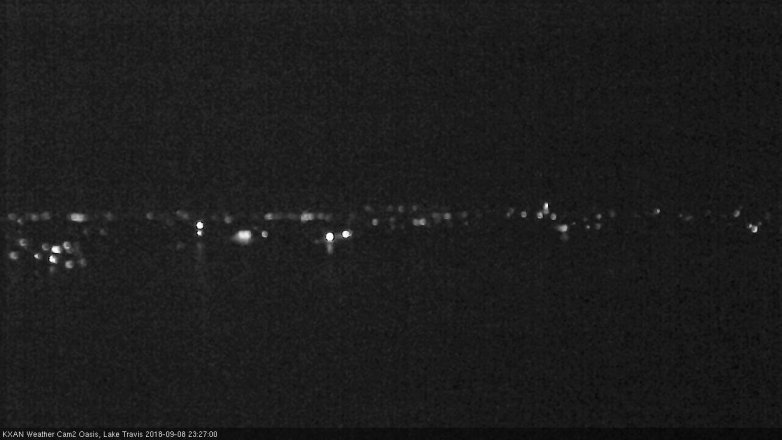 Lake Travis webcam, September 8, 2018 10:30 PM CT