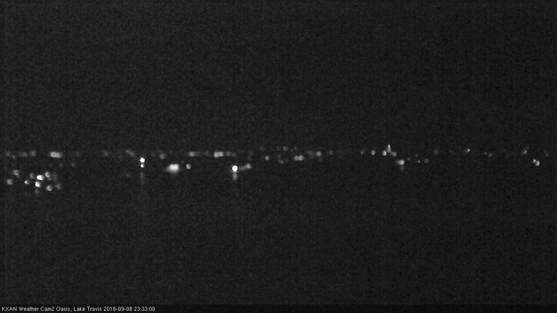 Lake Travis webcam, September 8, 2018 10:35 PM CT