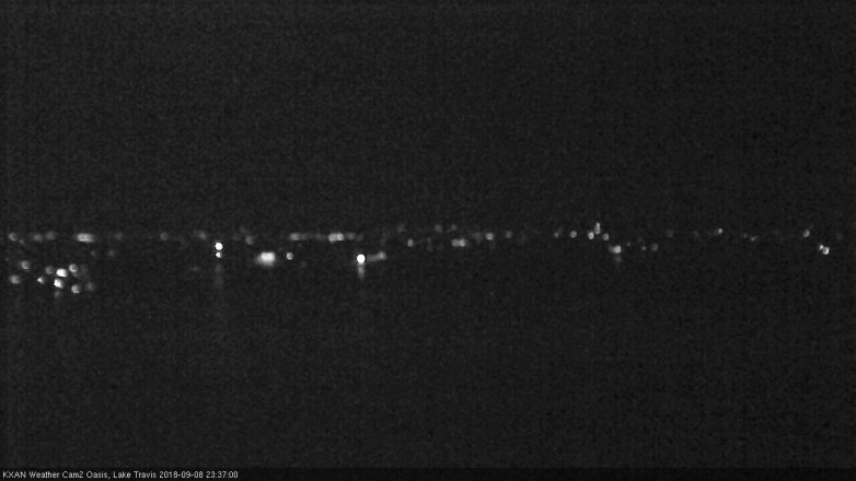 Lake Travis webcam, September 8, 2018 10:40 PM CT