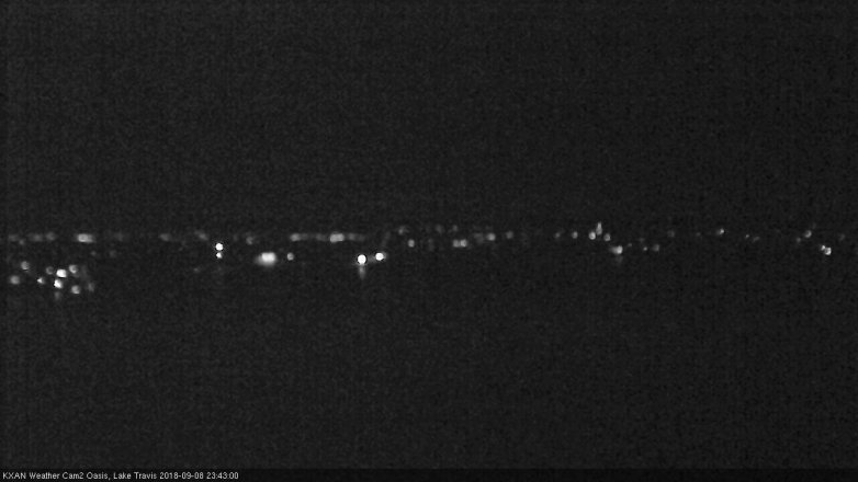 Lake Travis webcam, September 8, 2018 10:45 PM CT