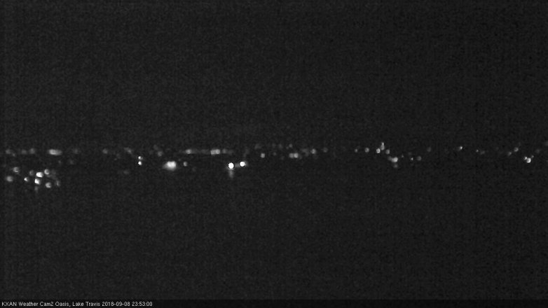 Lake Travis webcam, September 8, 2018 10:55 PM CT