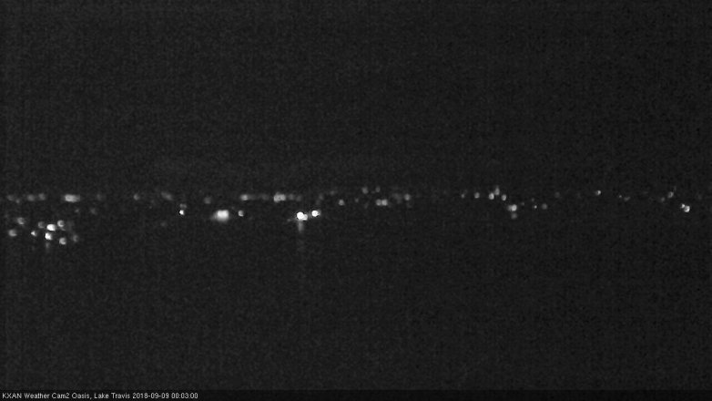 Lake Travis webcam, September 8, 2018 11:05 PM CT