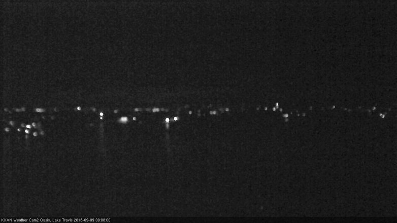 Lake Travis webcam, September 8, 2018 11:10 PM CT
