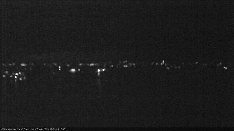 Lake Travis webcam, September 8, 2018 11:20 PM CT