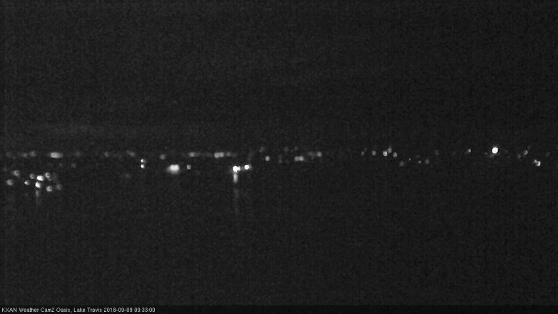 Lake Travis webcam, September 8, 2018 11:35 PM CT
