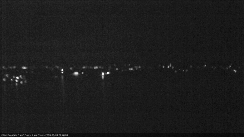 Lake Travis webcam, September 8, 2018 11:50 PM CT