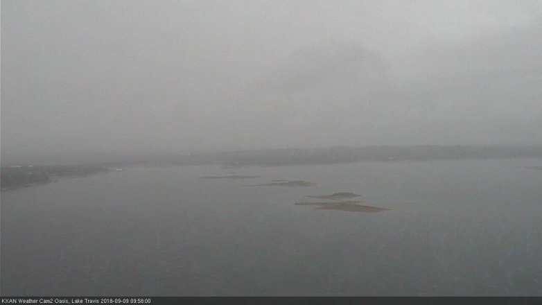 Lake Travis webcam, September 9, 2018 9:00 AM CT