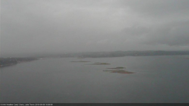 Lake Travis webcam, September 9, 2018 9:10 AM CT