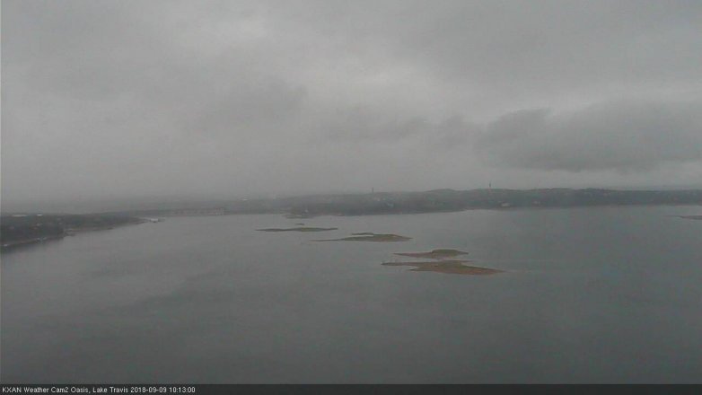 Lake Travis webcam, September 9, 2018 9:15 AM CT