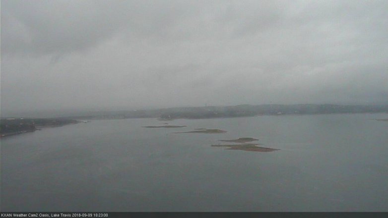 Lake Travis webcam, September 9, 2018 9:25 AM CT