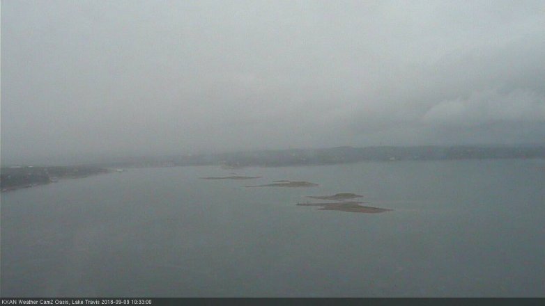 Lake Travis webcam, September 9, 2018 9:35 AM CT