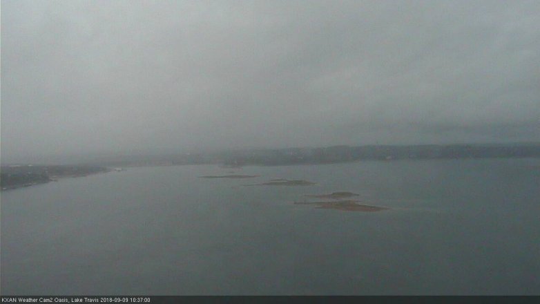 Lake Travis webcam, September 9, 2018 9:40 AM CT