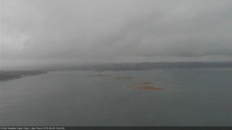 Lake Travis webcam, September 9, 2018 9:45 AM CT