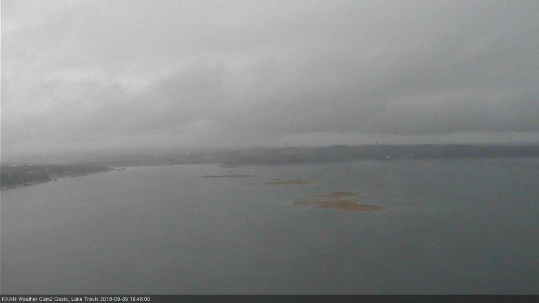 Lake Travis webcam, September 9, 2018 9:50 AM CT