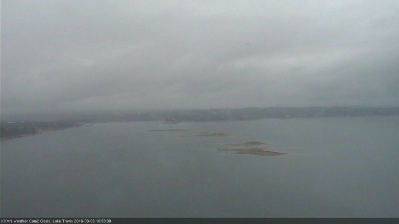 Lake Travis webcam, September 9, 2018 9:55 AM CT