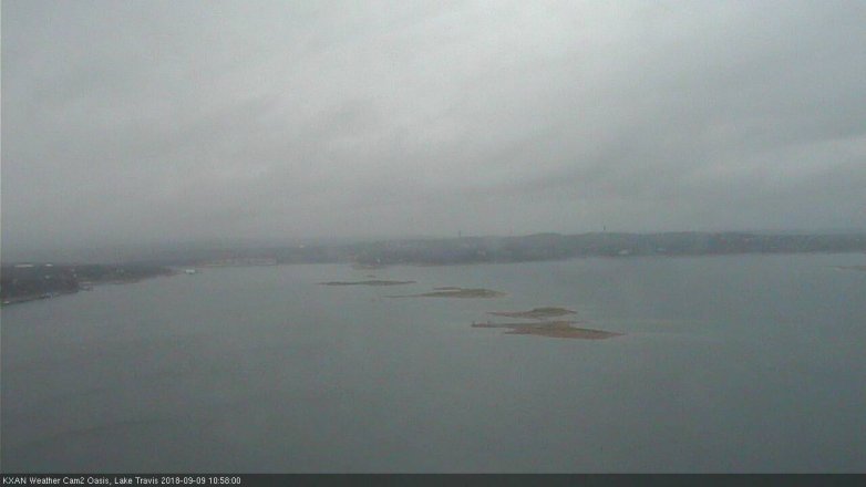 Lake Travis webcam, September 9, 2018 10:00 AM CT