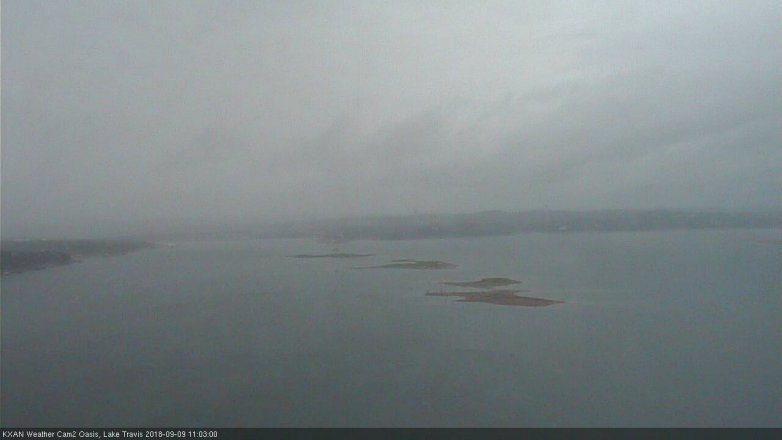 Lake Travis webcam, September 9, 2018 10:05 AM CT