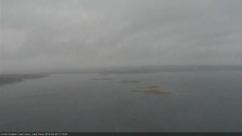 Lake Travis webcam, September 9, 2018 10:20 AM CT