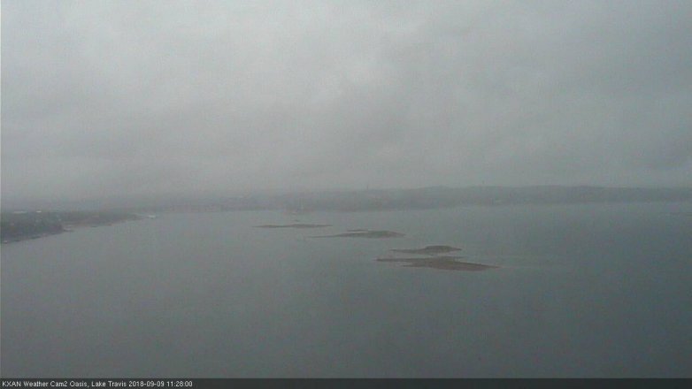 Lake Travis webcam, September 9, 2018 10:30 AM CT