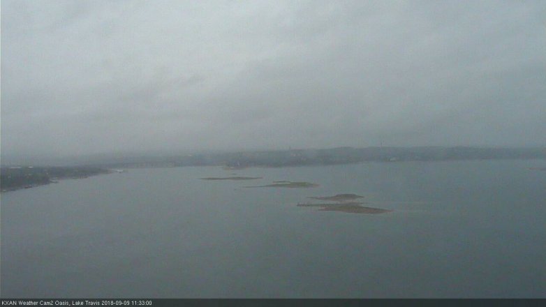 Lake Travis webcam, September 9, 2018 10:35 AM CT