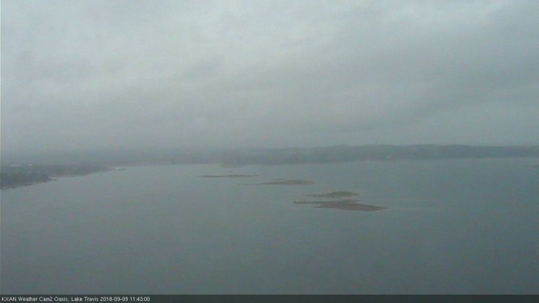 Lake Travis webcam, September 9, 2018 10:45 AM CT