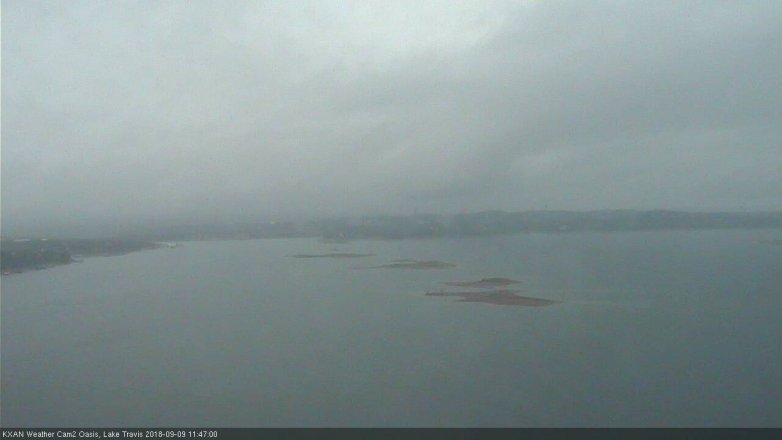 Lake Travis webcam, September 9, 2018 10:50 AM CT