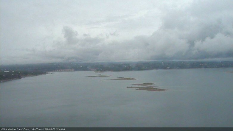 Lake Travis webcam, September 9, 2018 11:45 AM CT