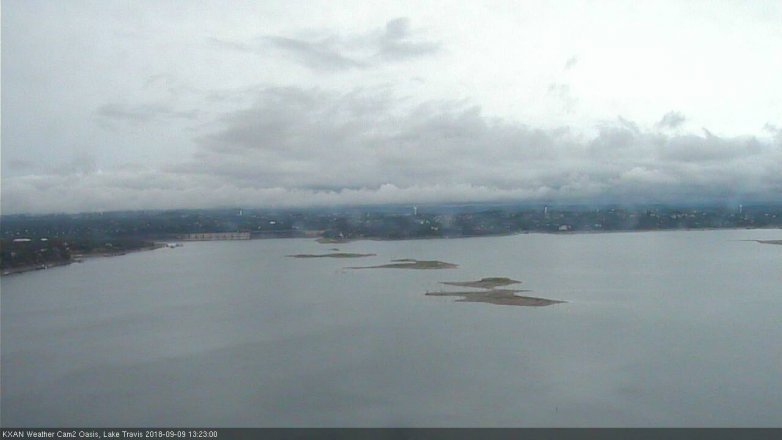 Lake Travis webcam, September 9, 2018 12:25 PM CT